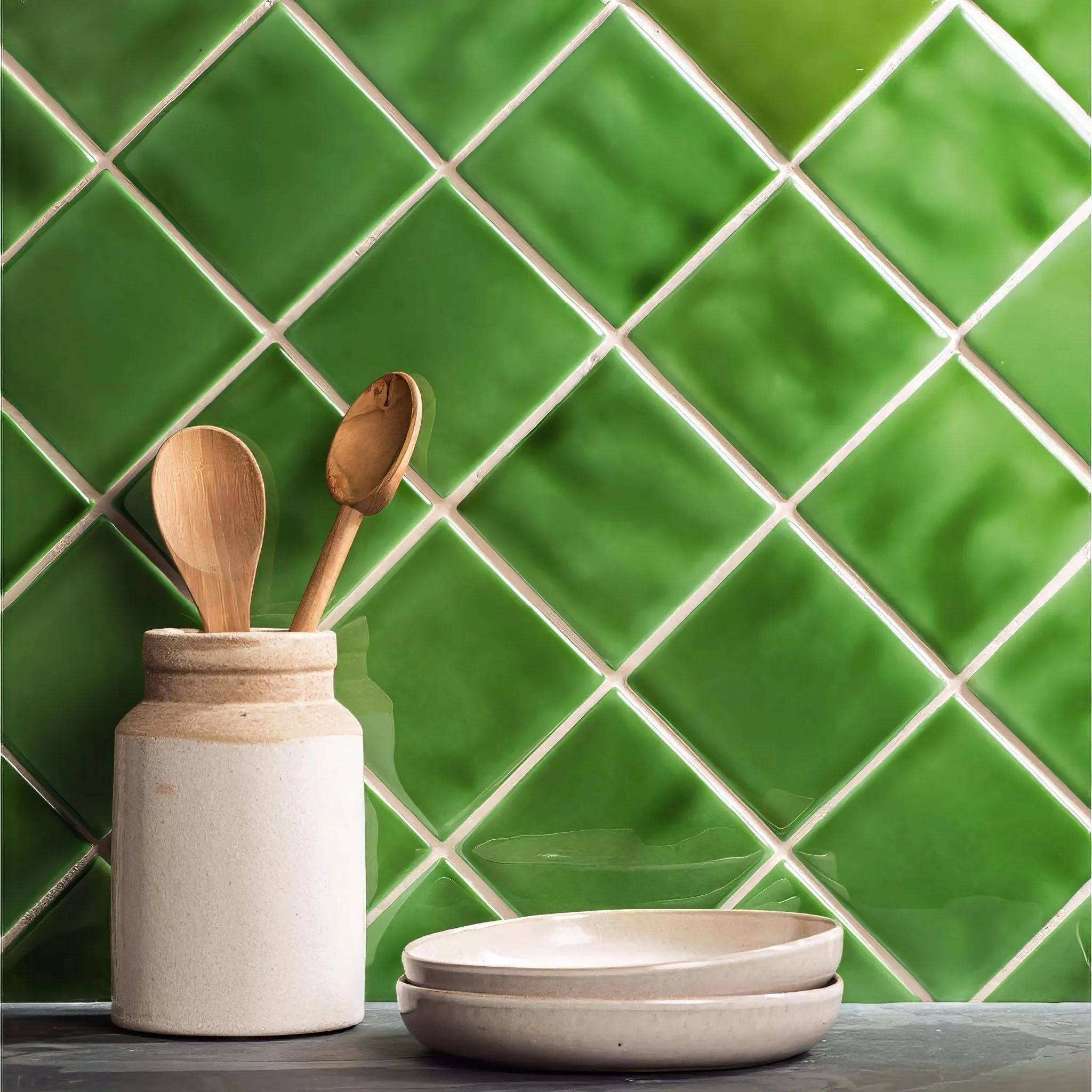 Lime Green Field Tile