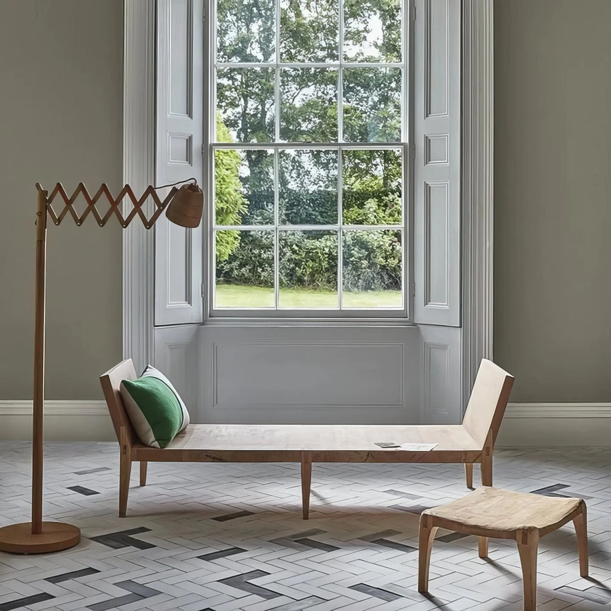Limestone Herringbone Tile