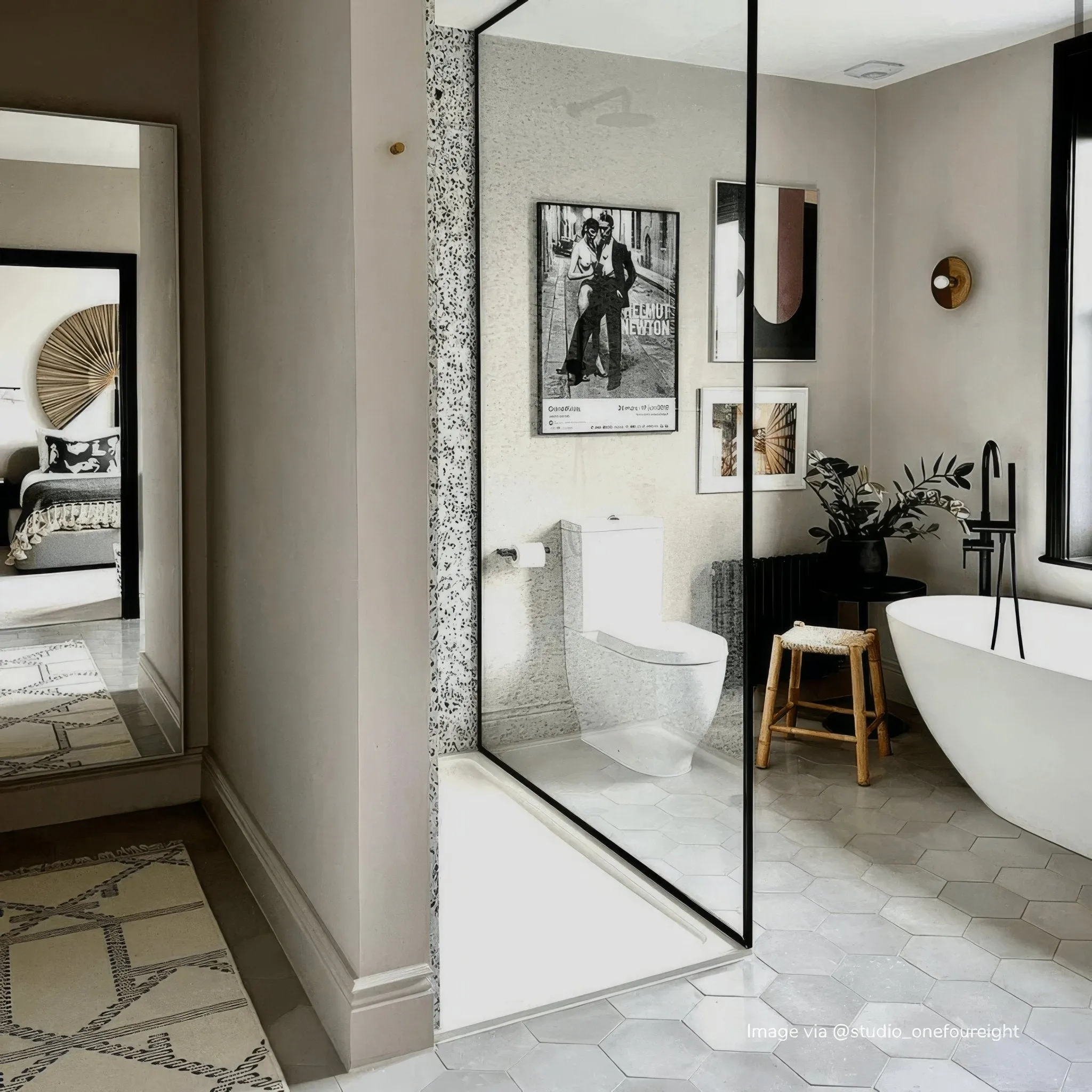 Little Greene French Grey Hexagonal Tile