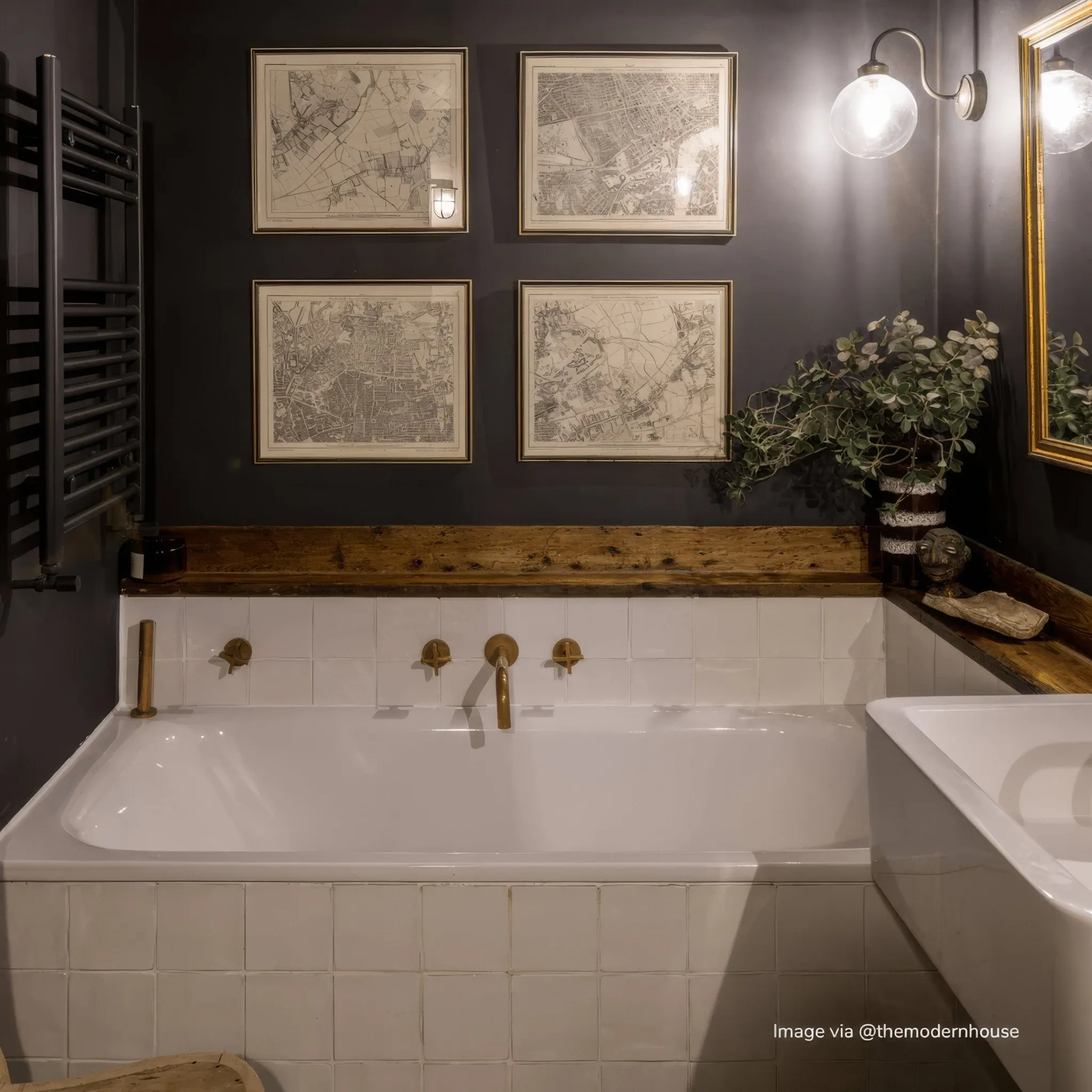 Little Greene Rolling Fog Glazed Square Tile