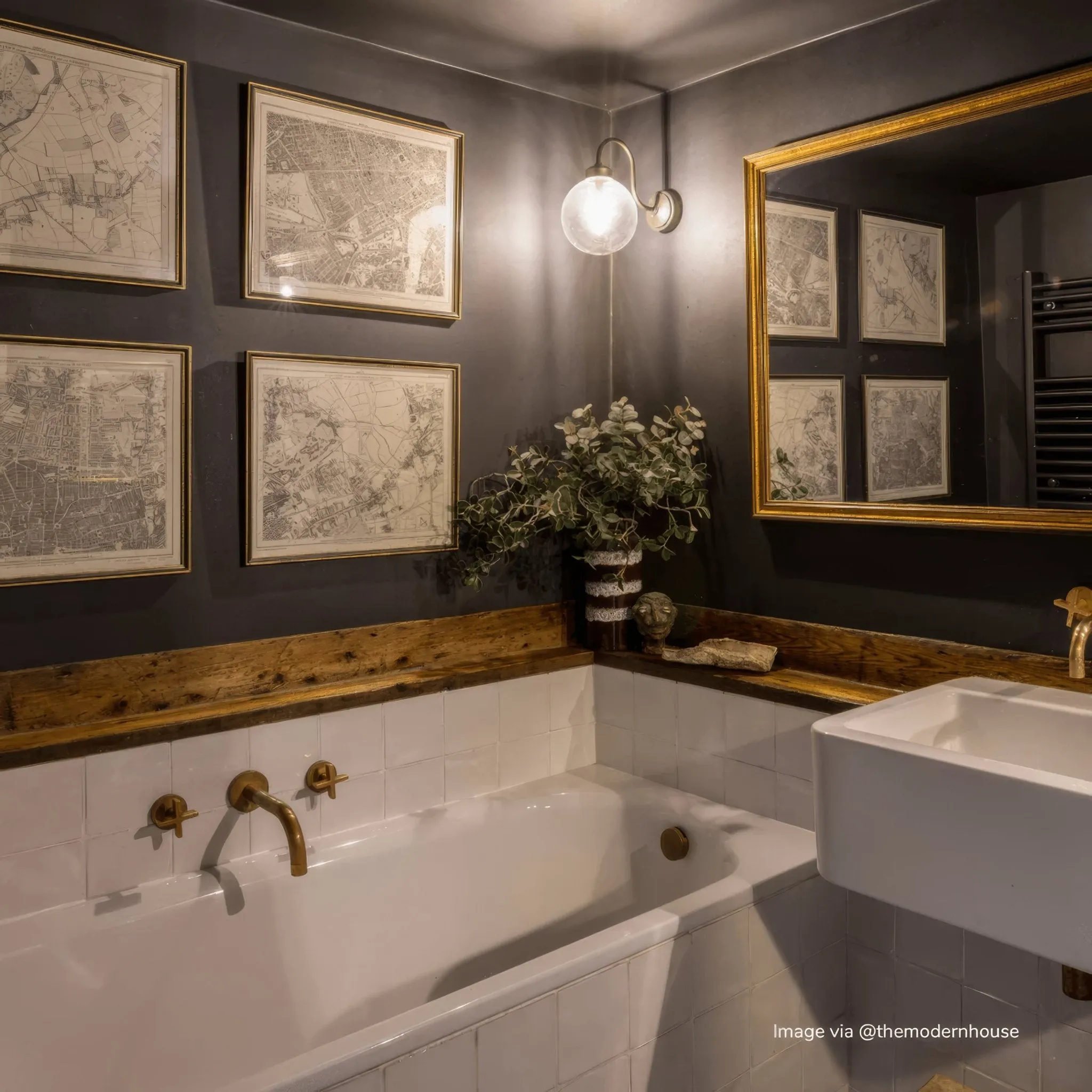 Little Greene Rolling Fog Glazed Square Tile