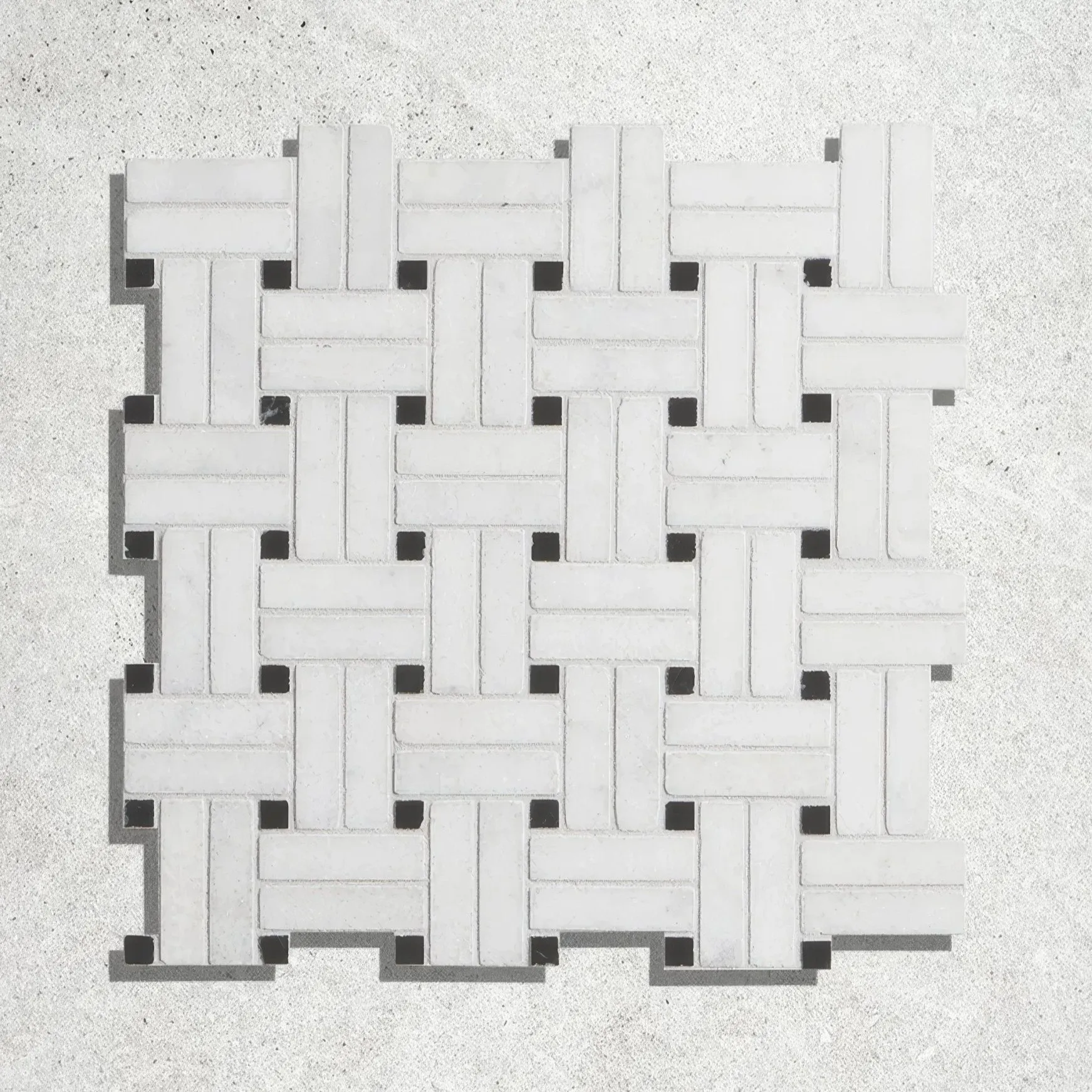 Long Island Marble Wicker Mosaic