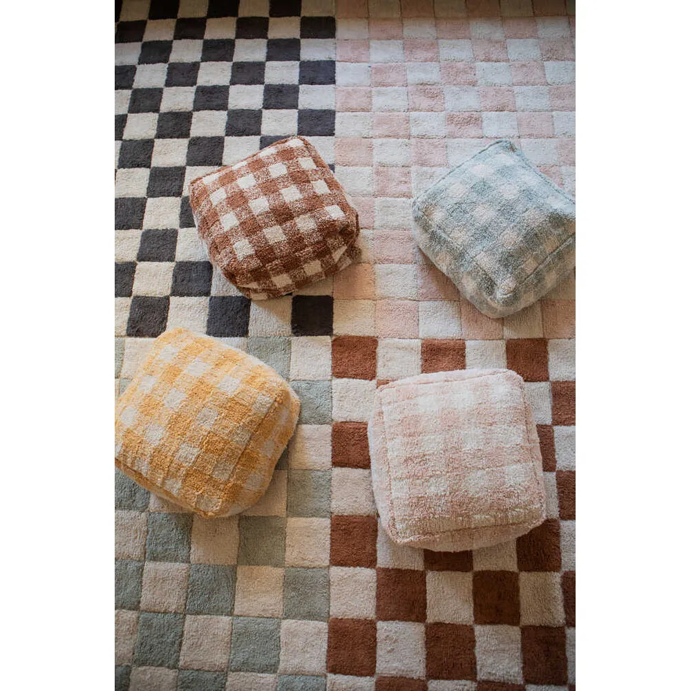 Lorena Canals Kitchen Tiles Rose Machine Washable Cotton Rug - 120x160cm (Online Exclusive)