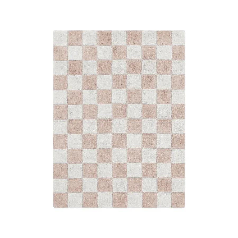 Lorena Canals Kitchen Tiles Rose Machine Washable Cotton Rug - 120x160cm (Online Exclusive)