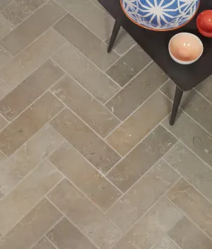 Lucca Limestone Brick Tumbled Finish