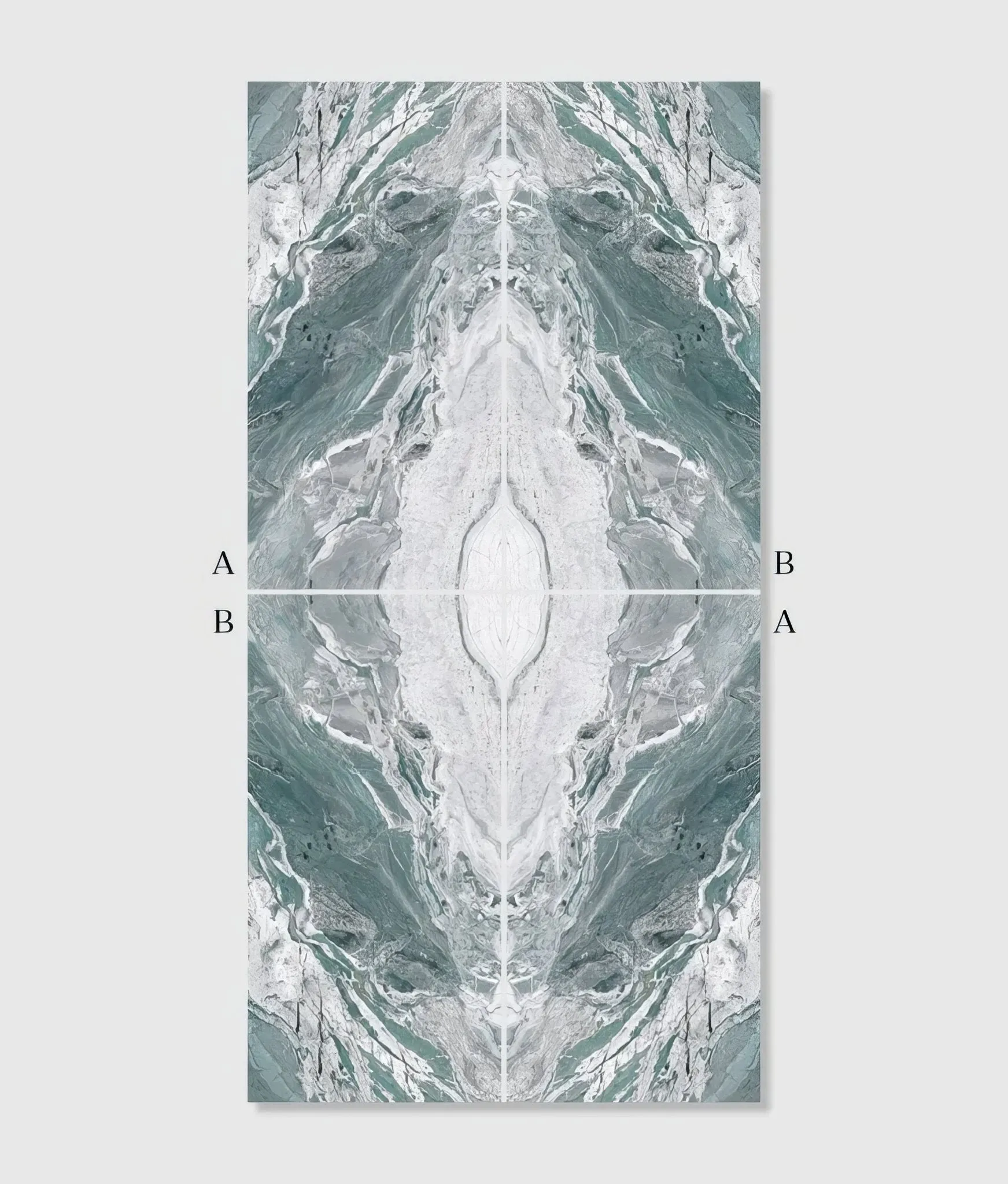 Magnifique Porcelain Ocean Bookmatched