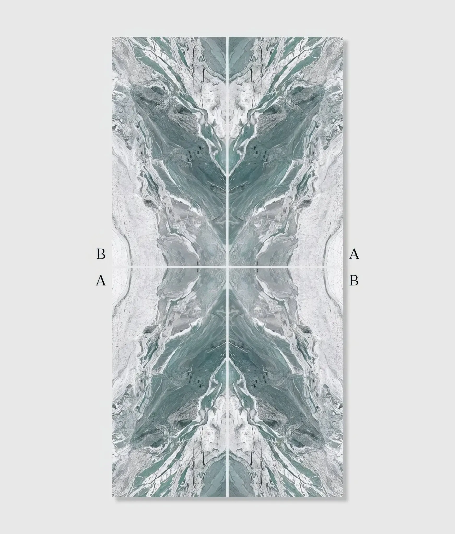 Magnifique Porcelain Ocean Bookmatched