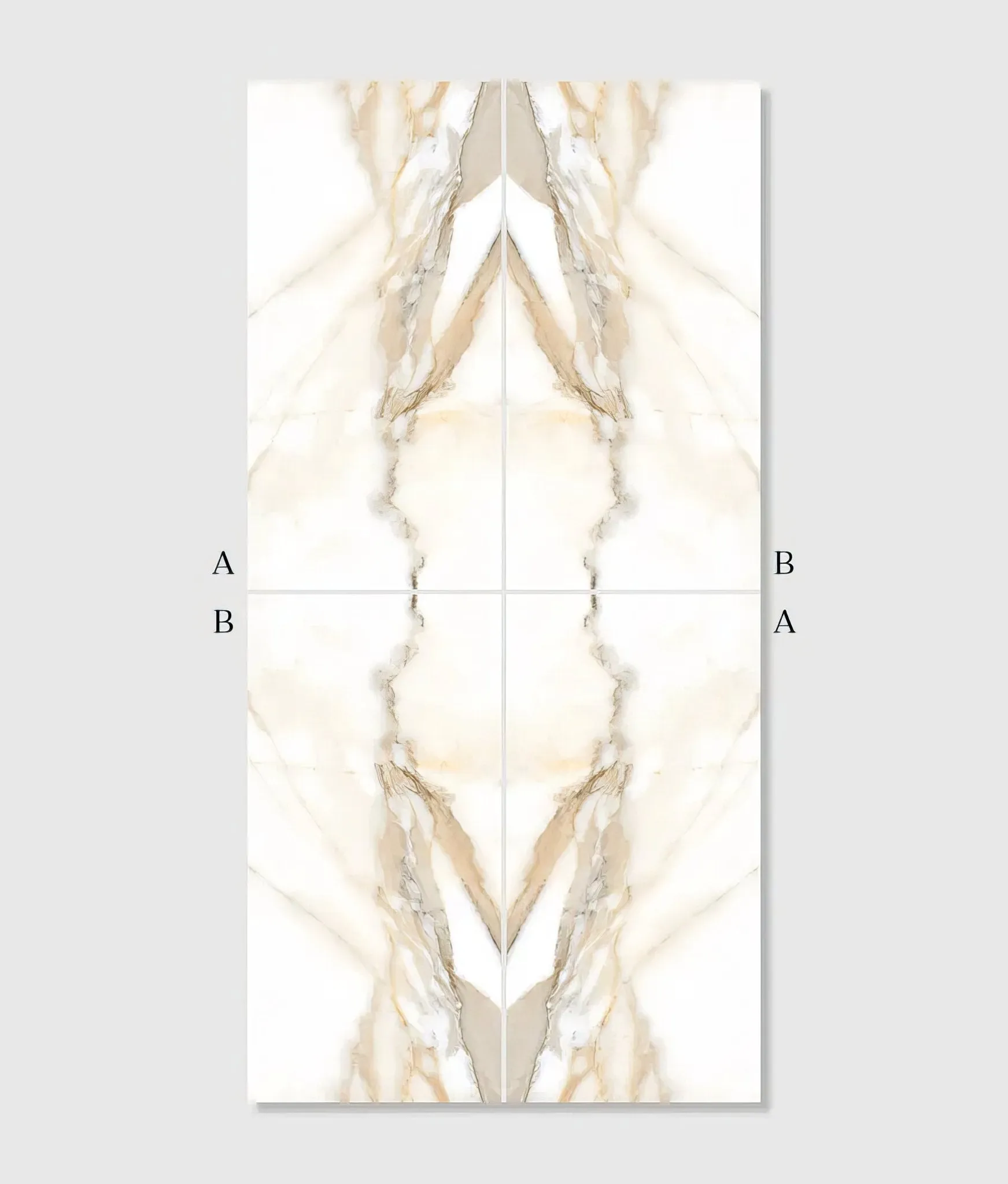 Magnifique Porcelain Oro Bookmatched