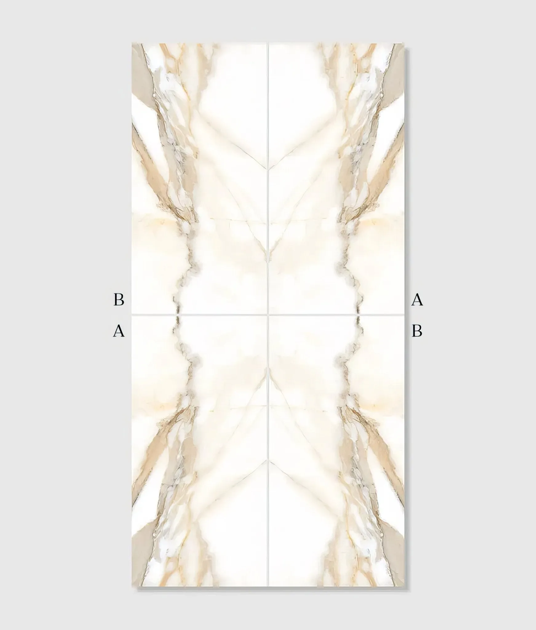 Magnifique Porcelain Oro Bookmatched