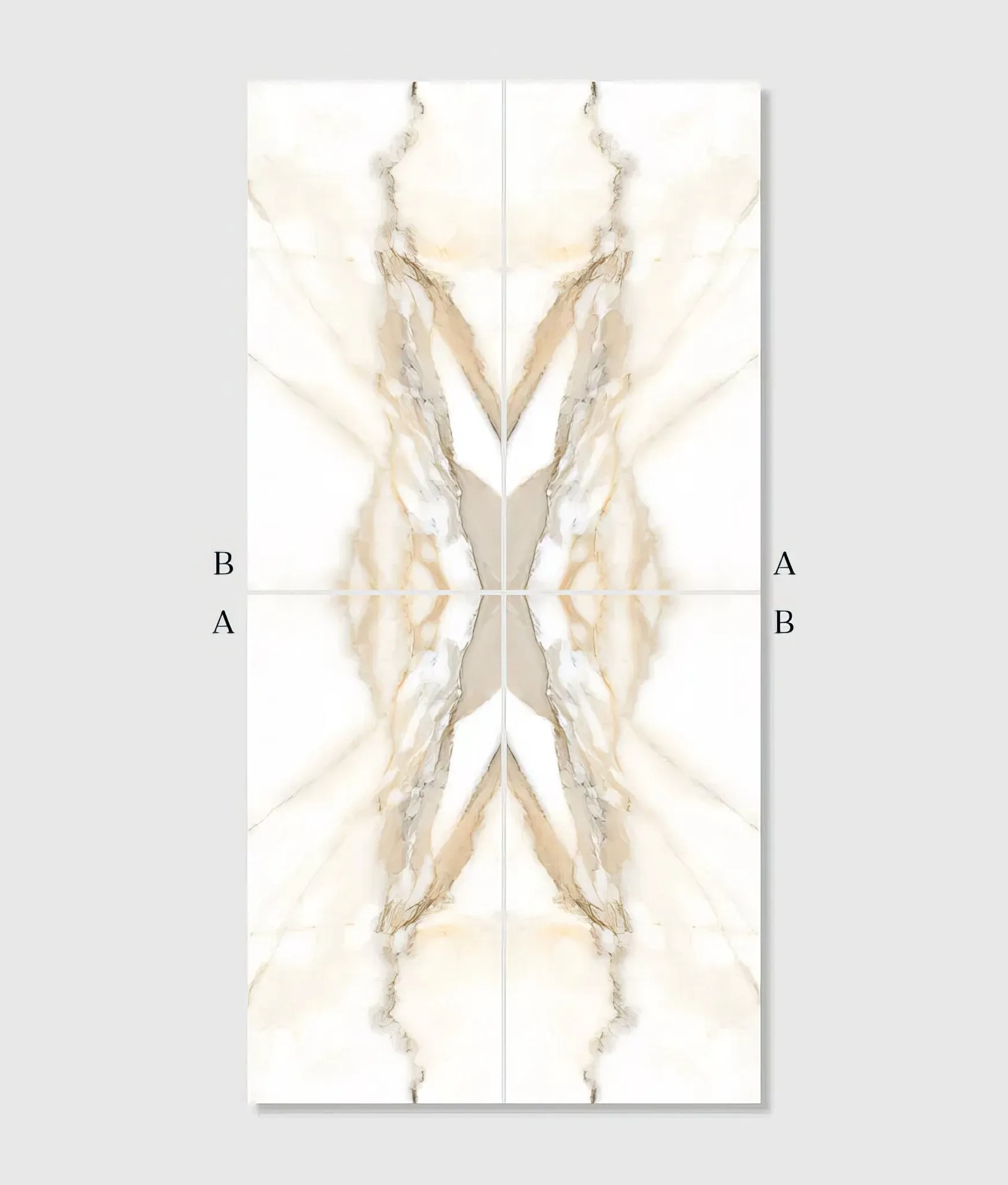Magnifique Porcelain Oro Bookmatched