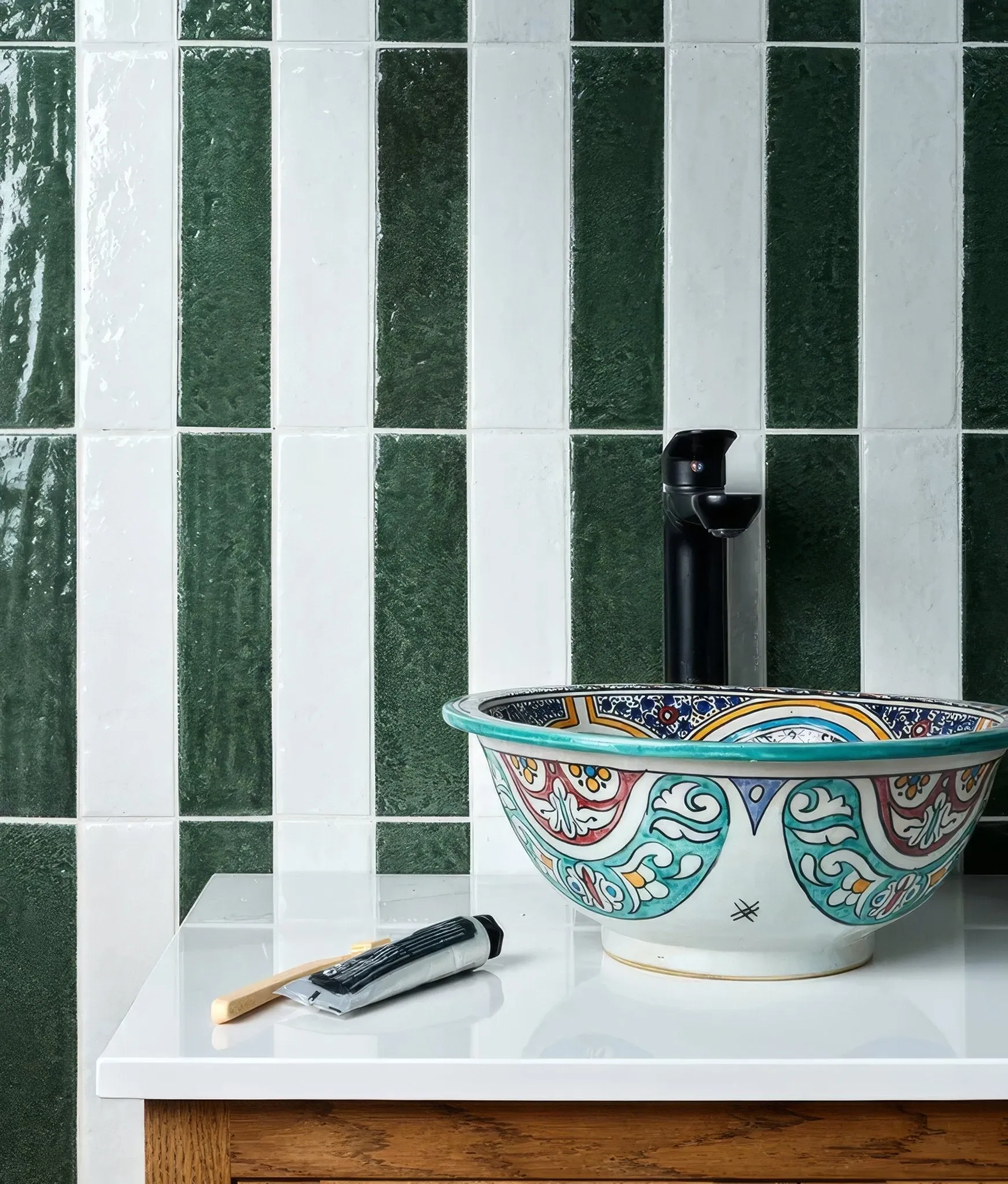 Marlborough Porcelain Parquet Forest Green Gloss