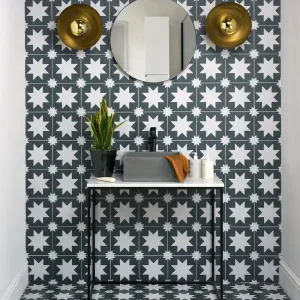 Memphis Porcelain Graphite