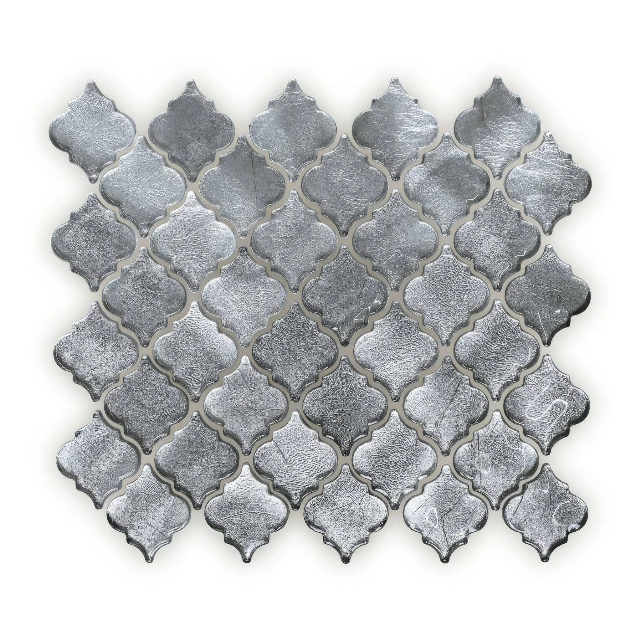 Metallic Vitreum Argentum Arabesque
