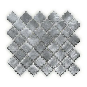 Metallic Vitreum Argentum Arabesque