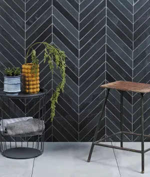 Metropolitan Slate Chevron Riven Finish