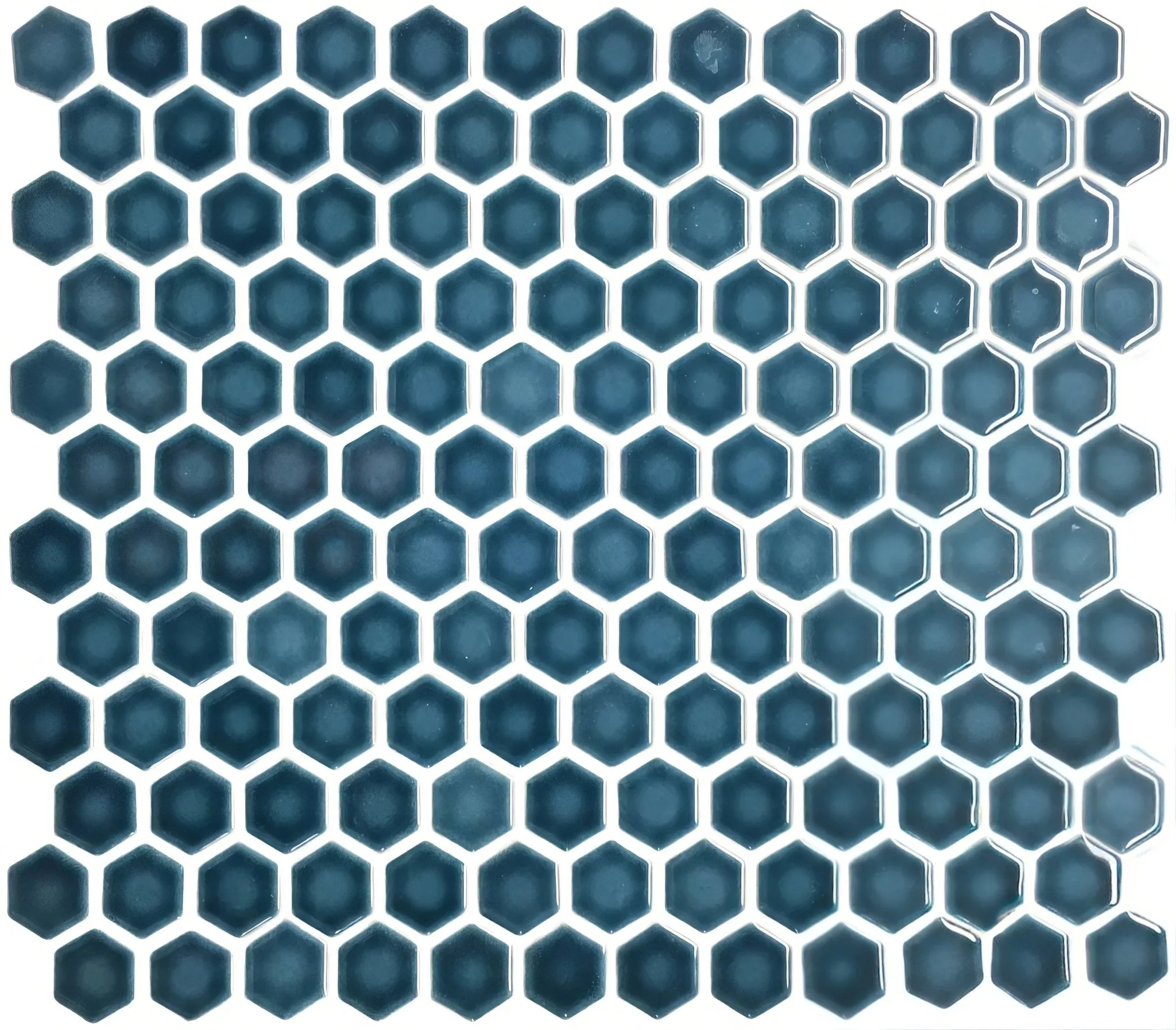 Mini Blue Gloss Hexagon