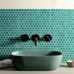 Mini Green Gloss Hexagon