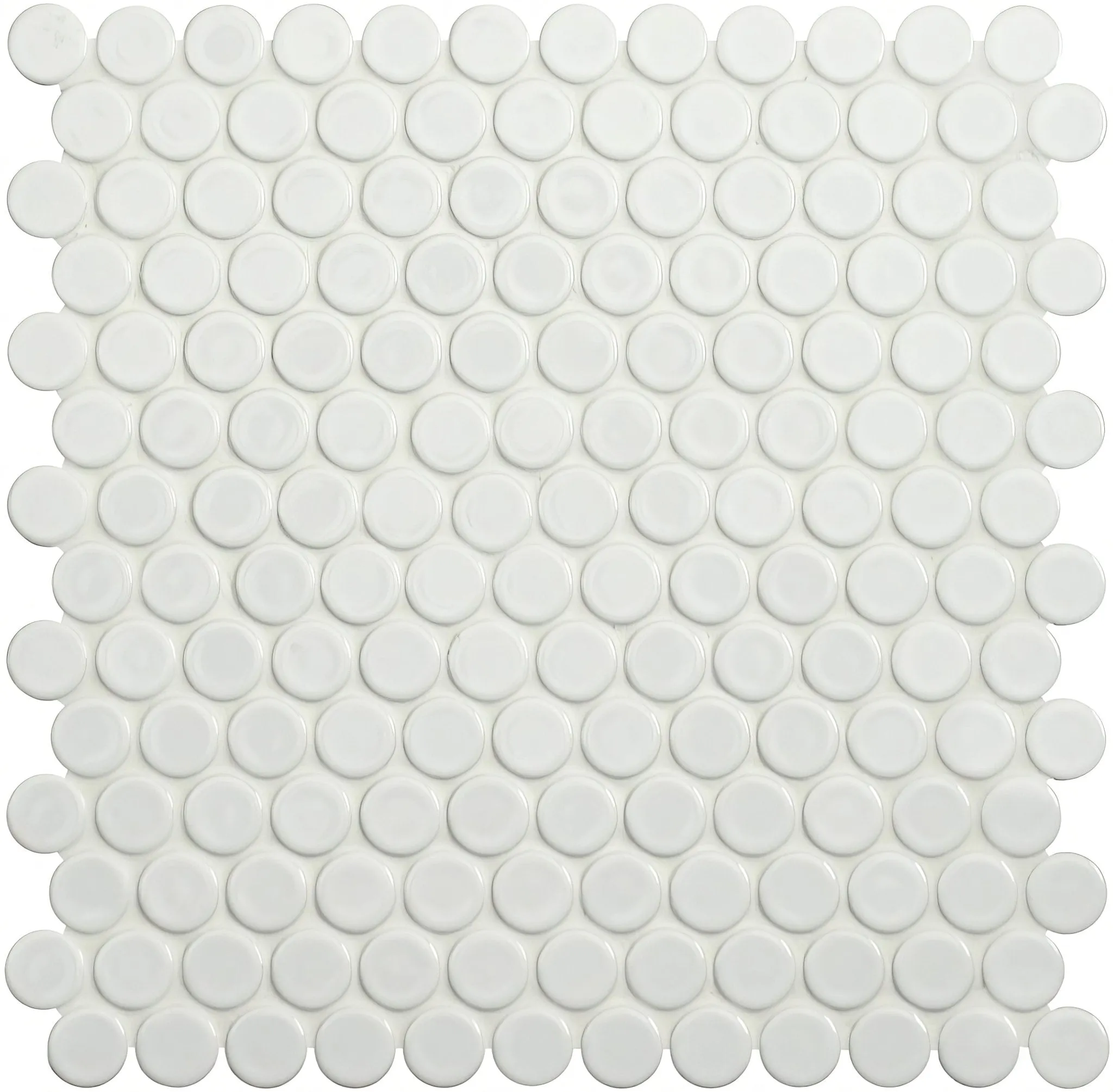 Mini White Penny Round