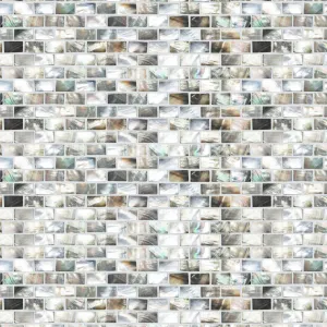 Mother Of Pearl Black Rectangle