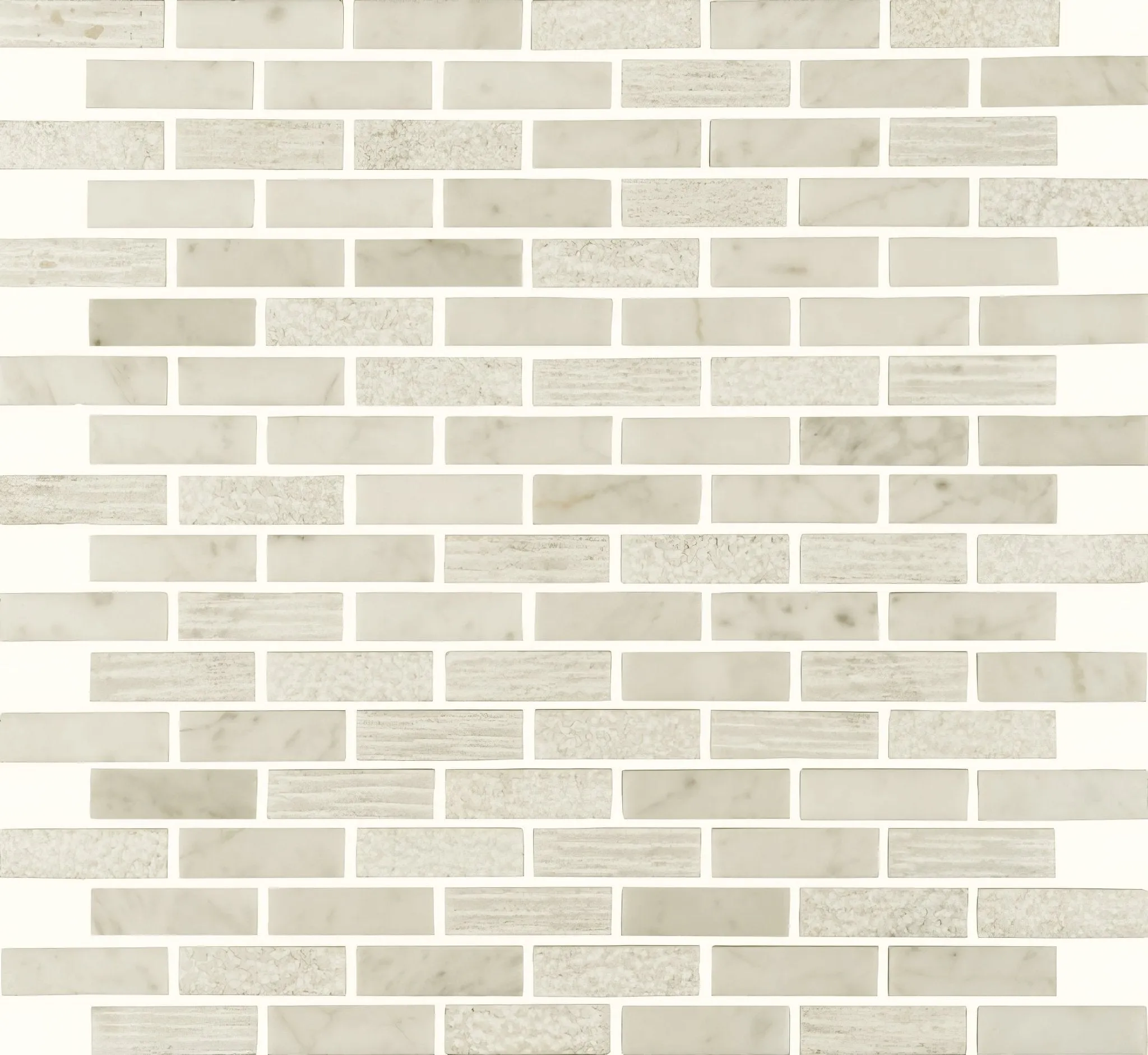 Nares Brickbond Marble Mosaic