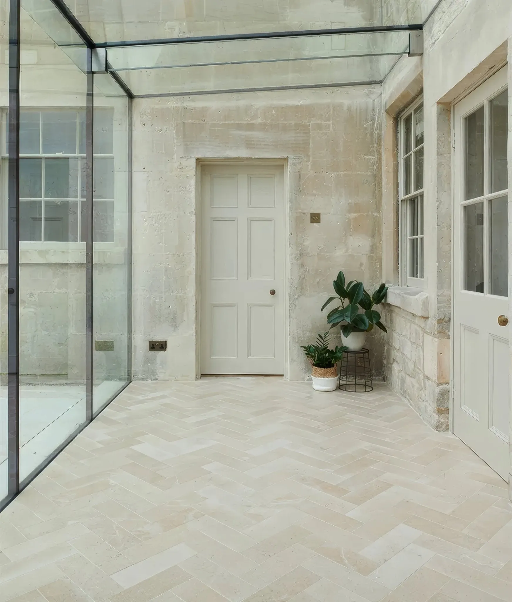 Neranjo Limestone Brick Velvet Finish