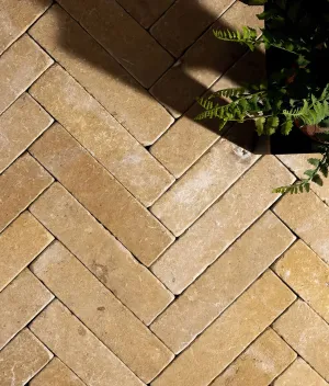 Neranjo Limestone Parquet Tumbled & Etched Finish