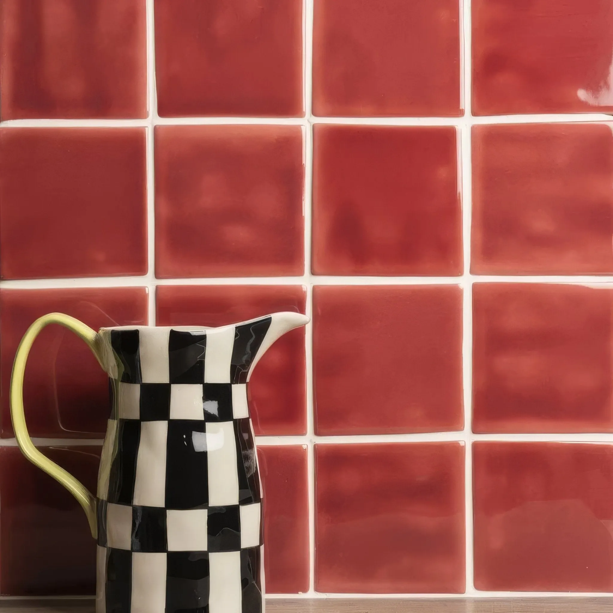 New Burgundy Field Tile