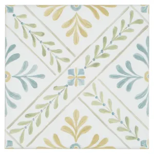 Nina Campbell Goa Aqua/Ochre