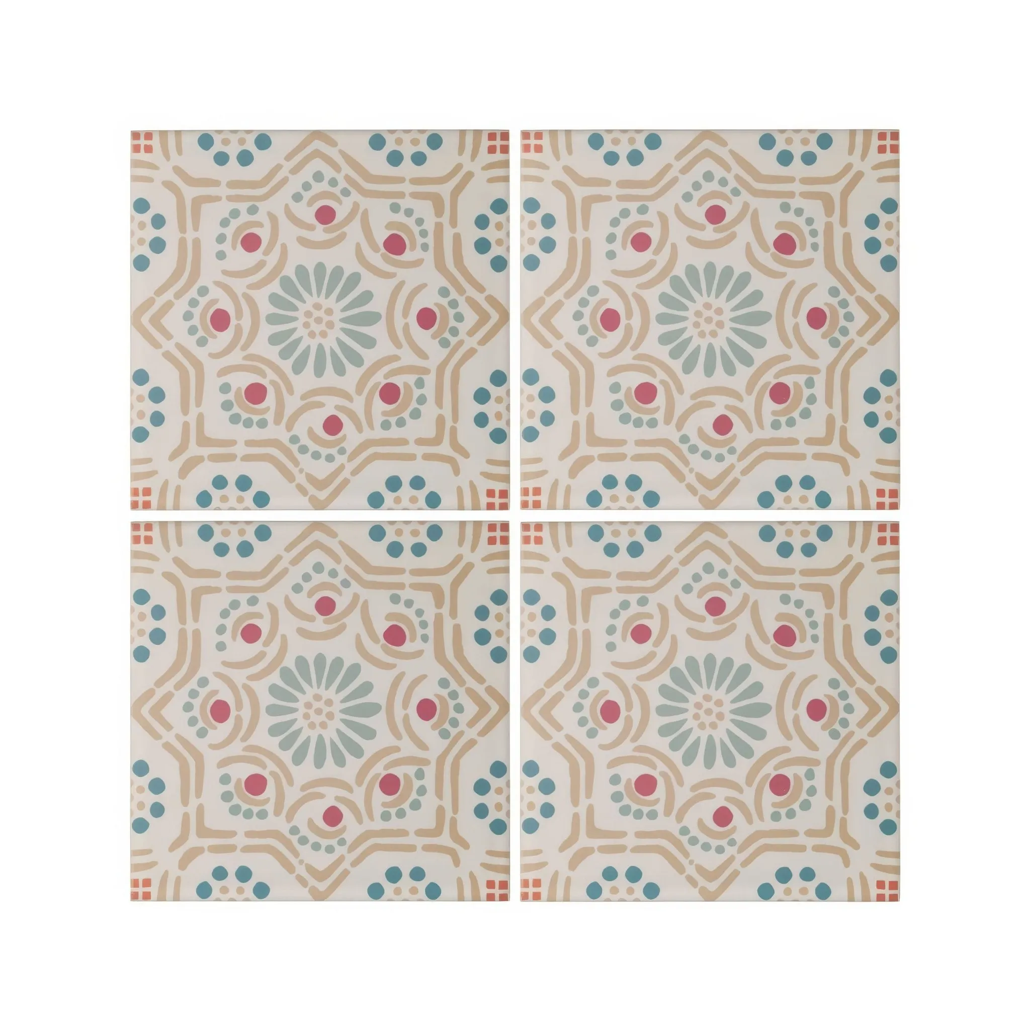 Nina Campbell Ronda Coral Aqua