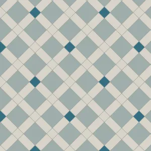 Norwich Dover White, Grey & Pugin Blue