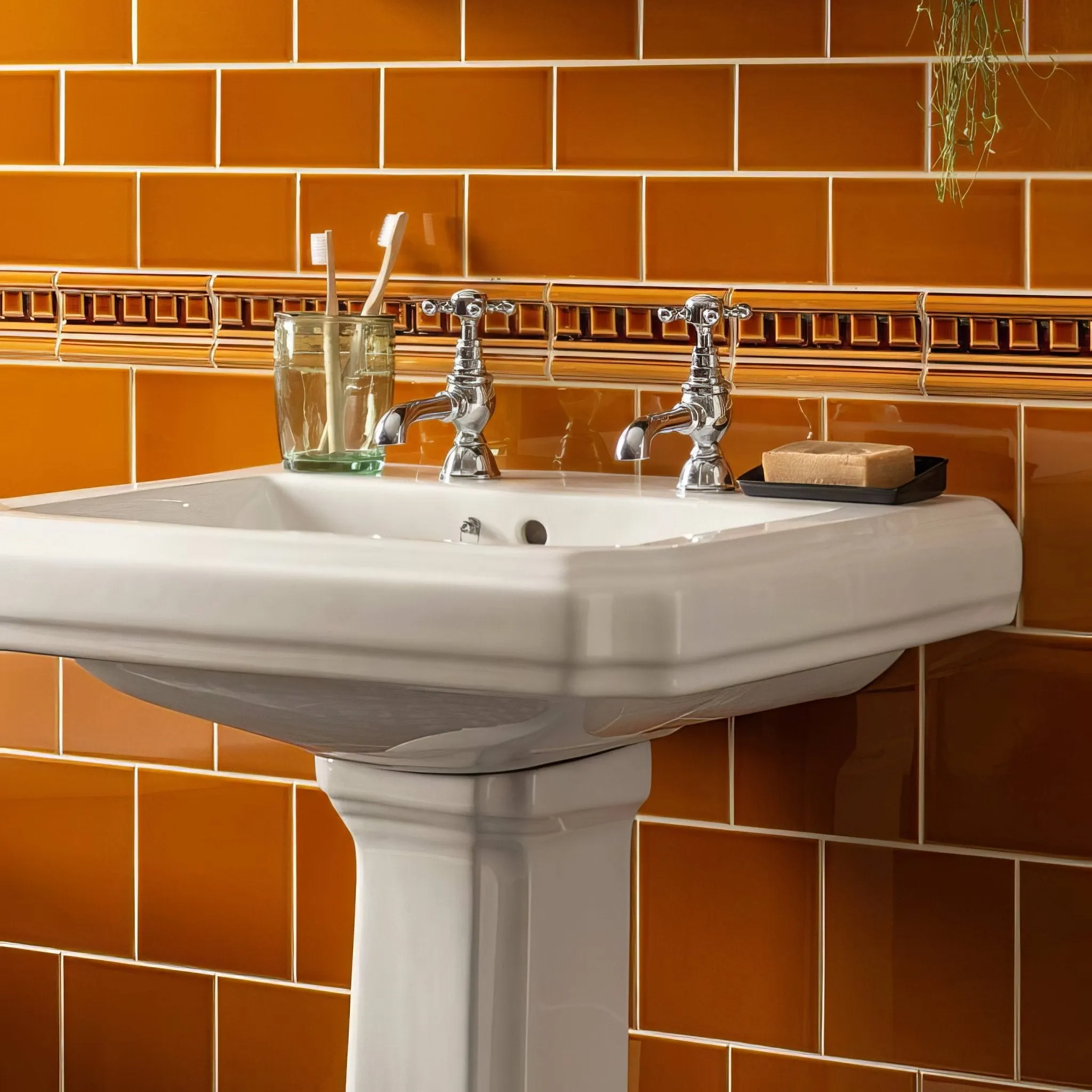Ochre Half Tile