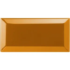Ochre Metro Bevelled Tile