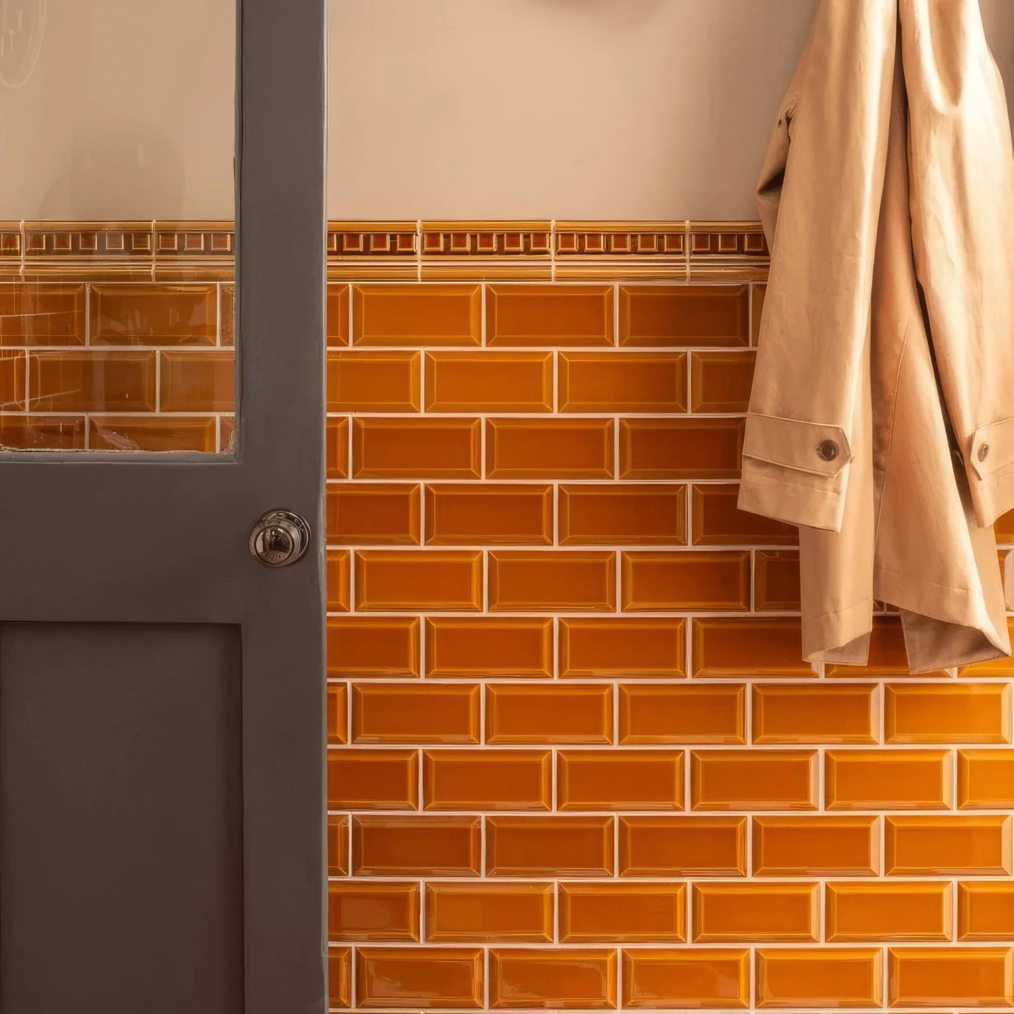 Ochre Metro Bevelled Tile