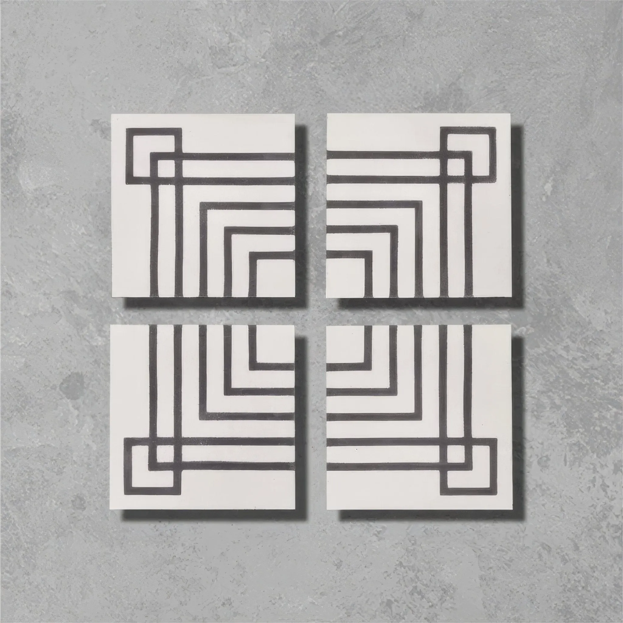 Old Iron Maze Four Tile