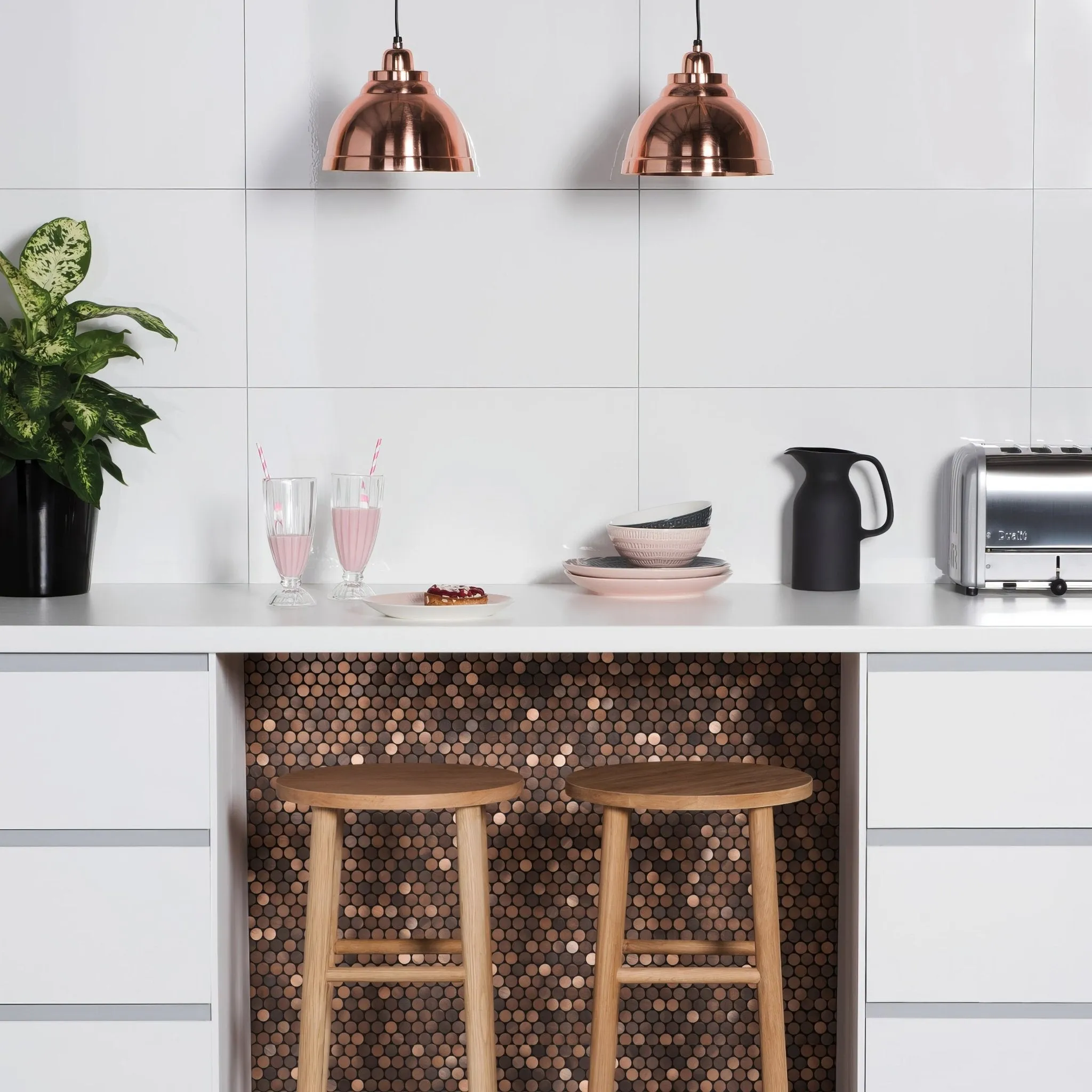 Orabella Brushed Metal Mosaic