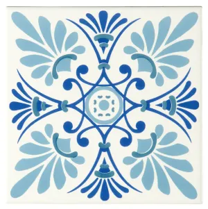 Orléans Blue on Brilliant White