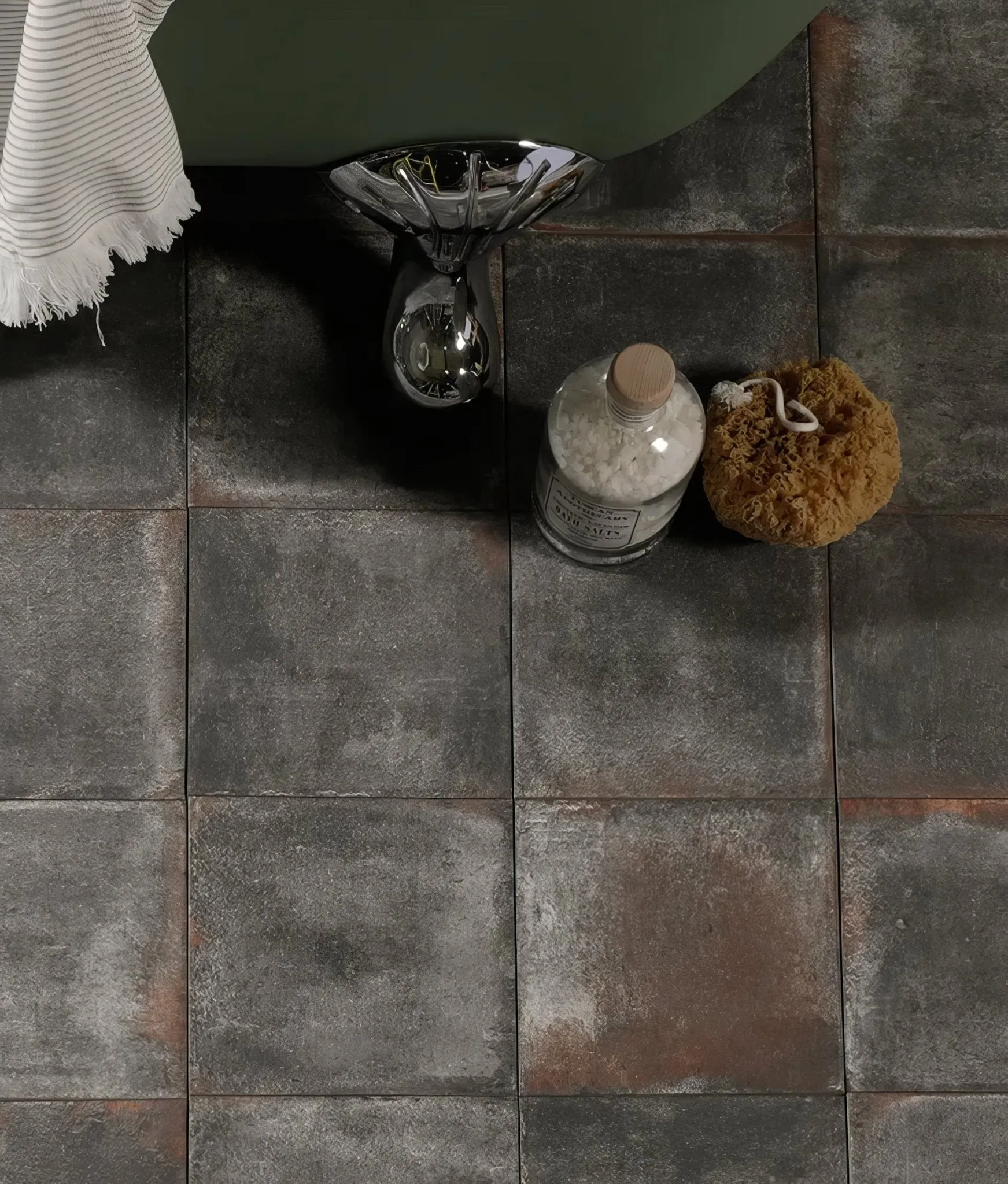 Osterley Porcelain Black Square