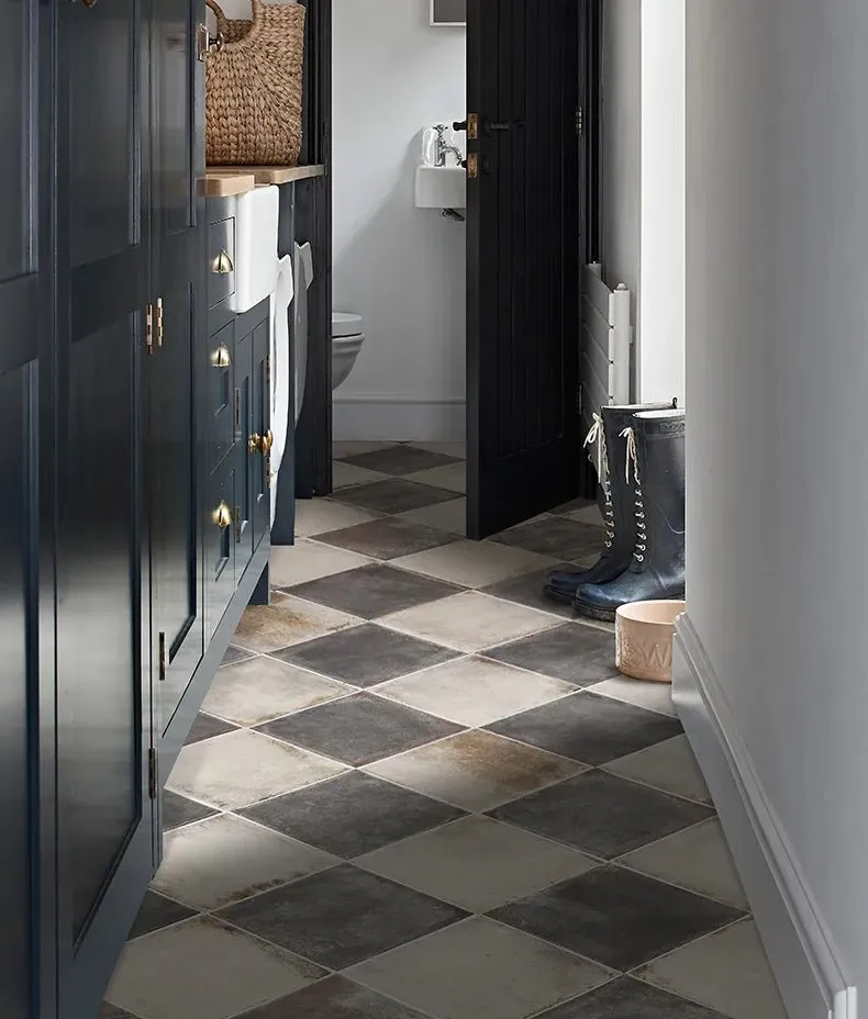 Osterley Porcelain Black Square