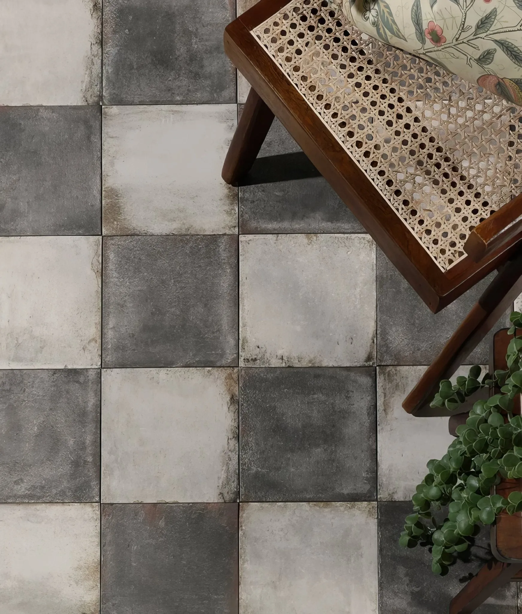 Osterley Porcelain Black Square
