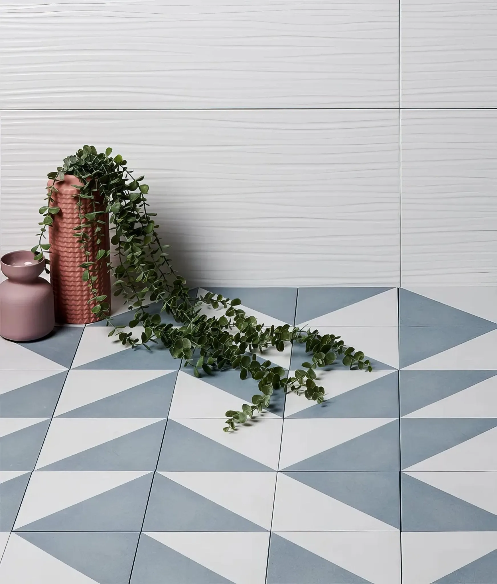 Parisian Café Porcelain Tri Blue