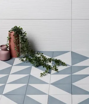 Parisian Café Porcelain Tri Blue