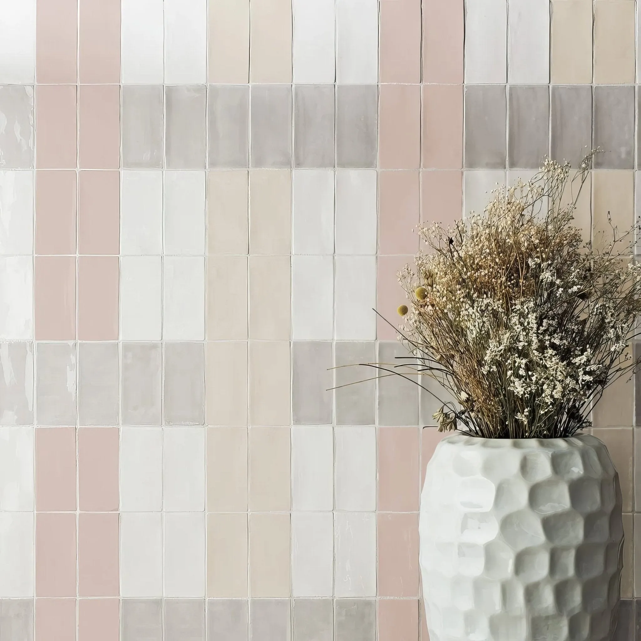 Pearl Pale Glazed Metro Tile