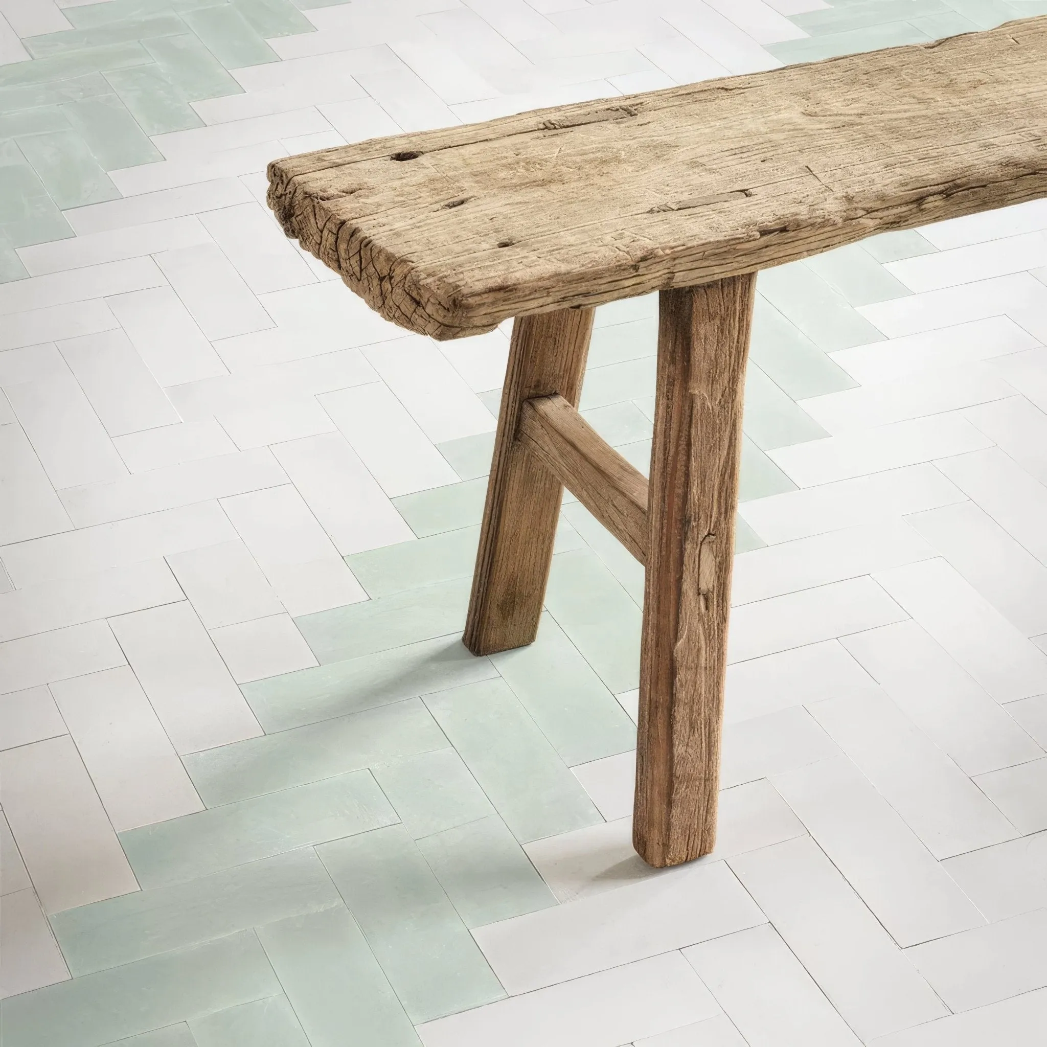 Peppermint Herringbone Tile