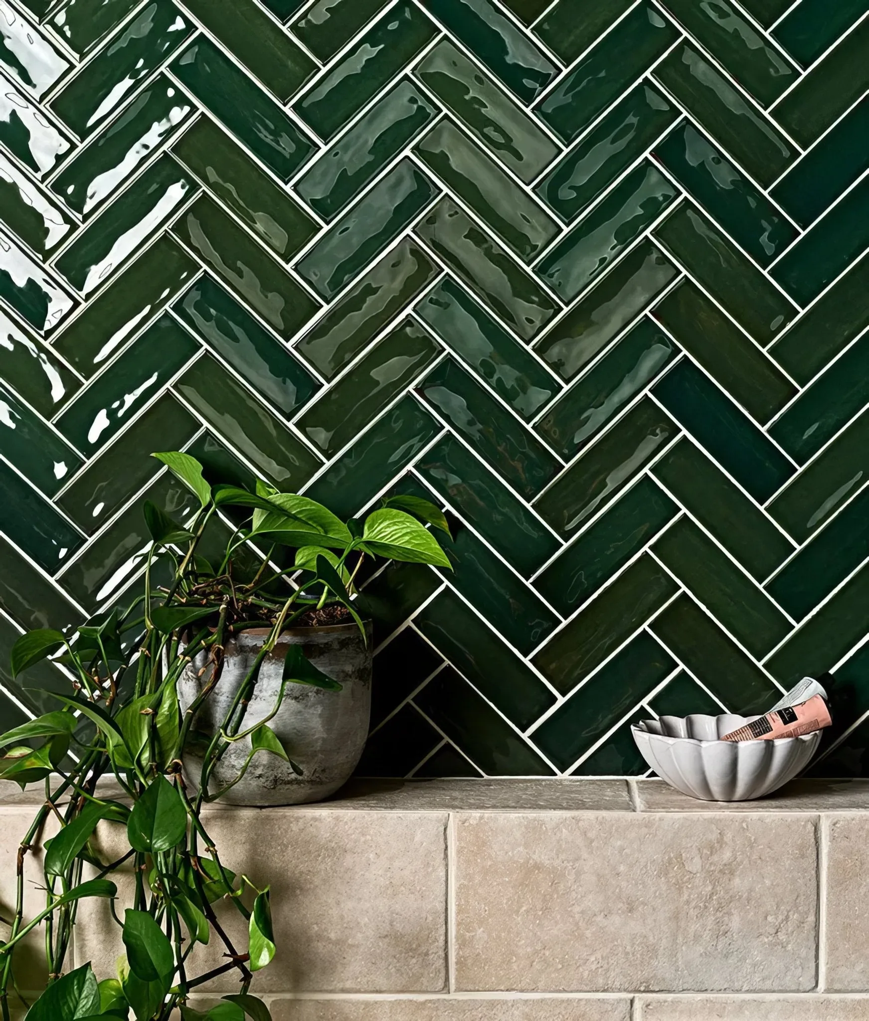 Petite Porcelain Gloss Green