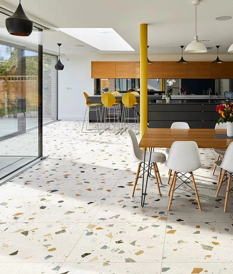 Piazza Porcelain Geo Pearl 80 X 80cm