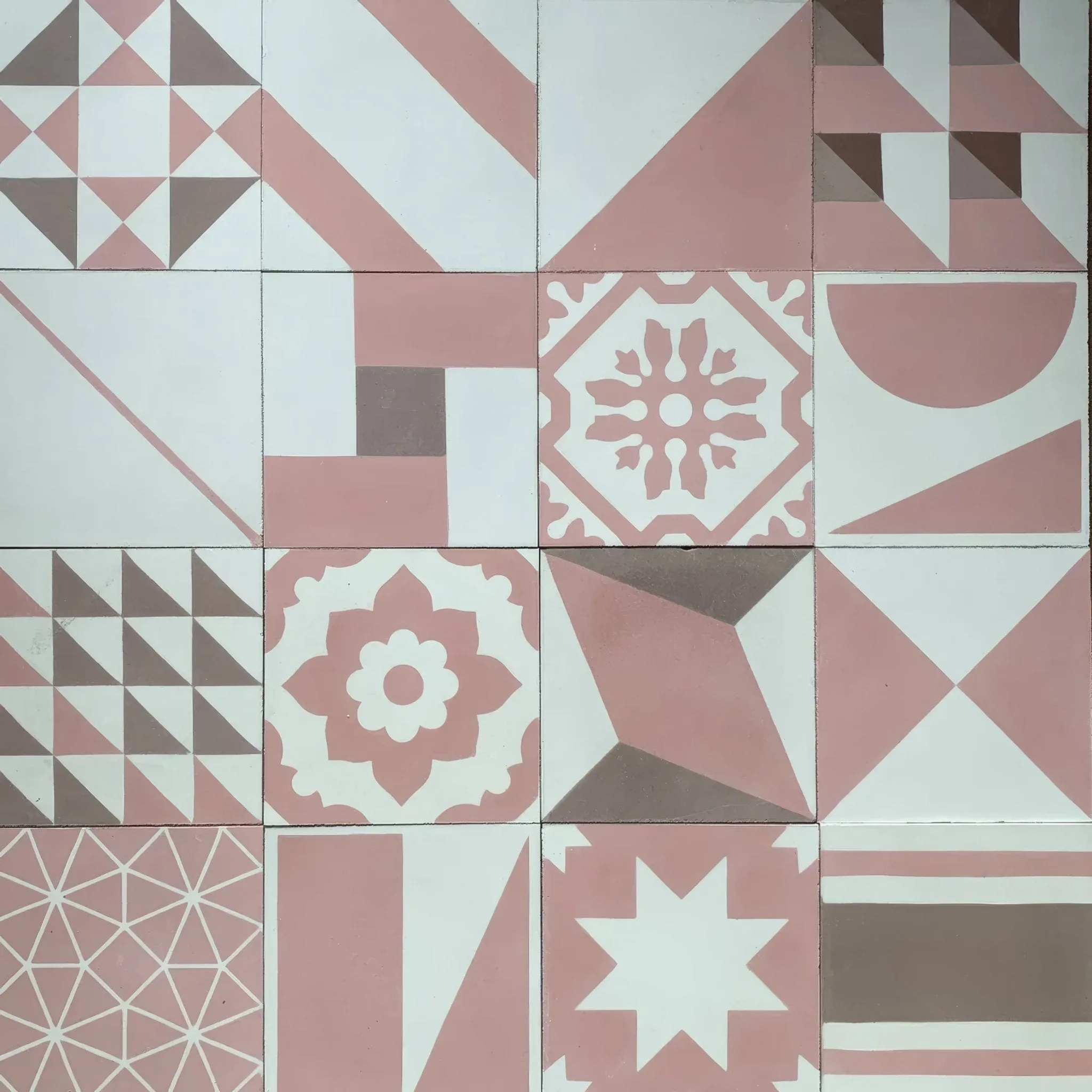 Pink Patchwork Tile