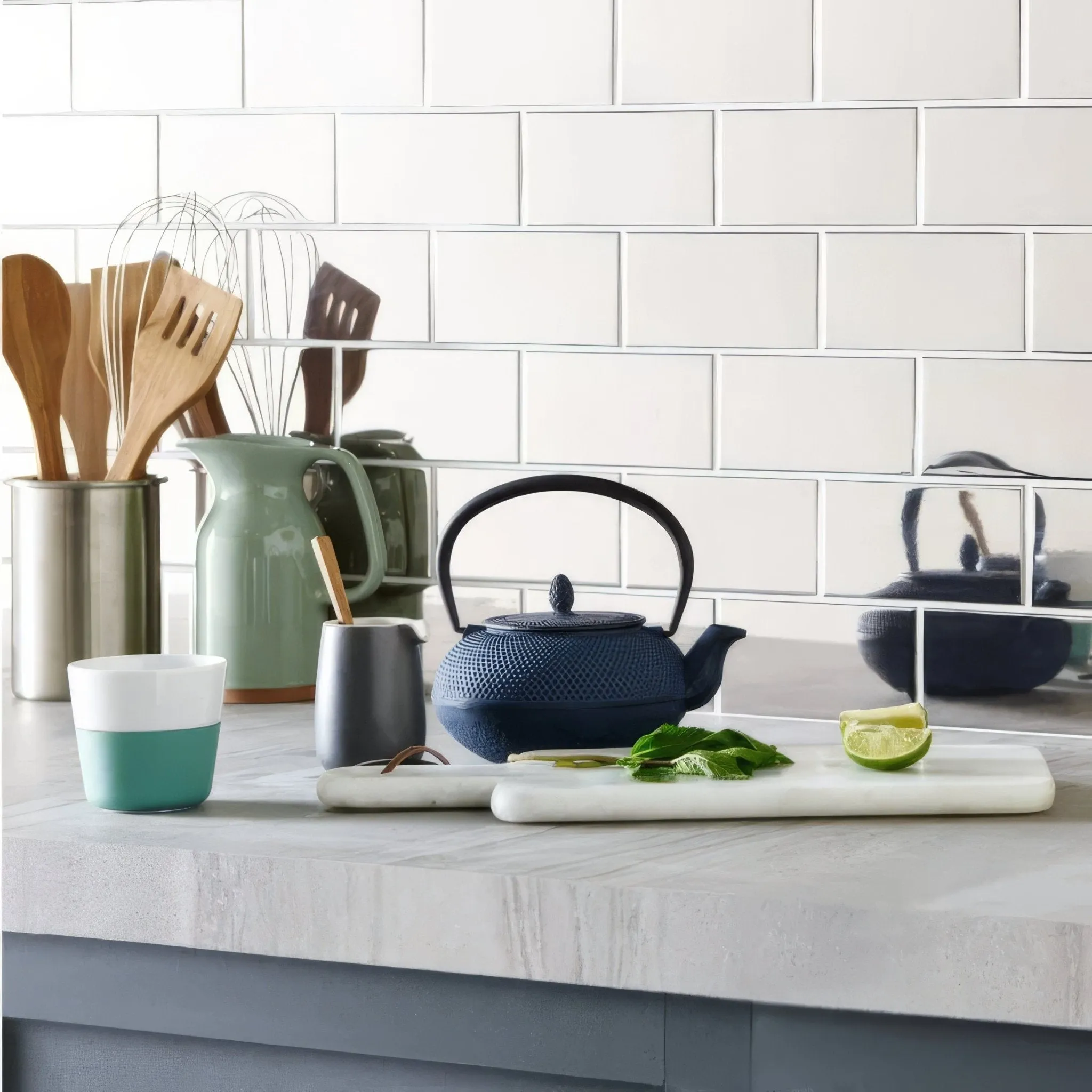 Platinum (Metallic) Half Tile