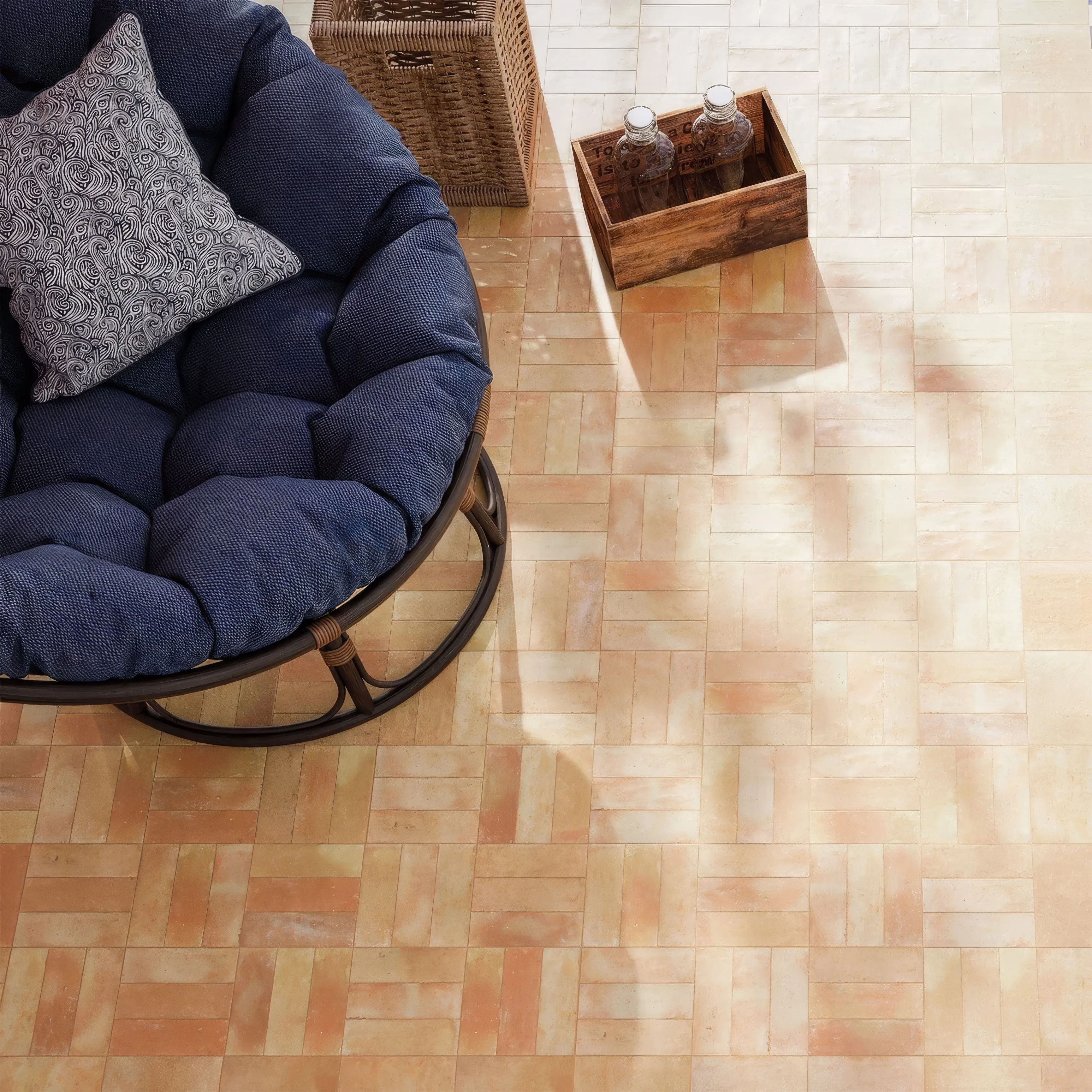Porcelain Raw Bejmat Rectangle Tile