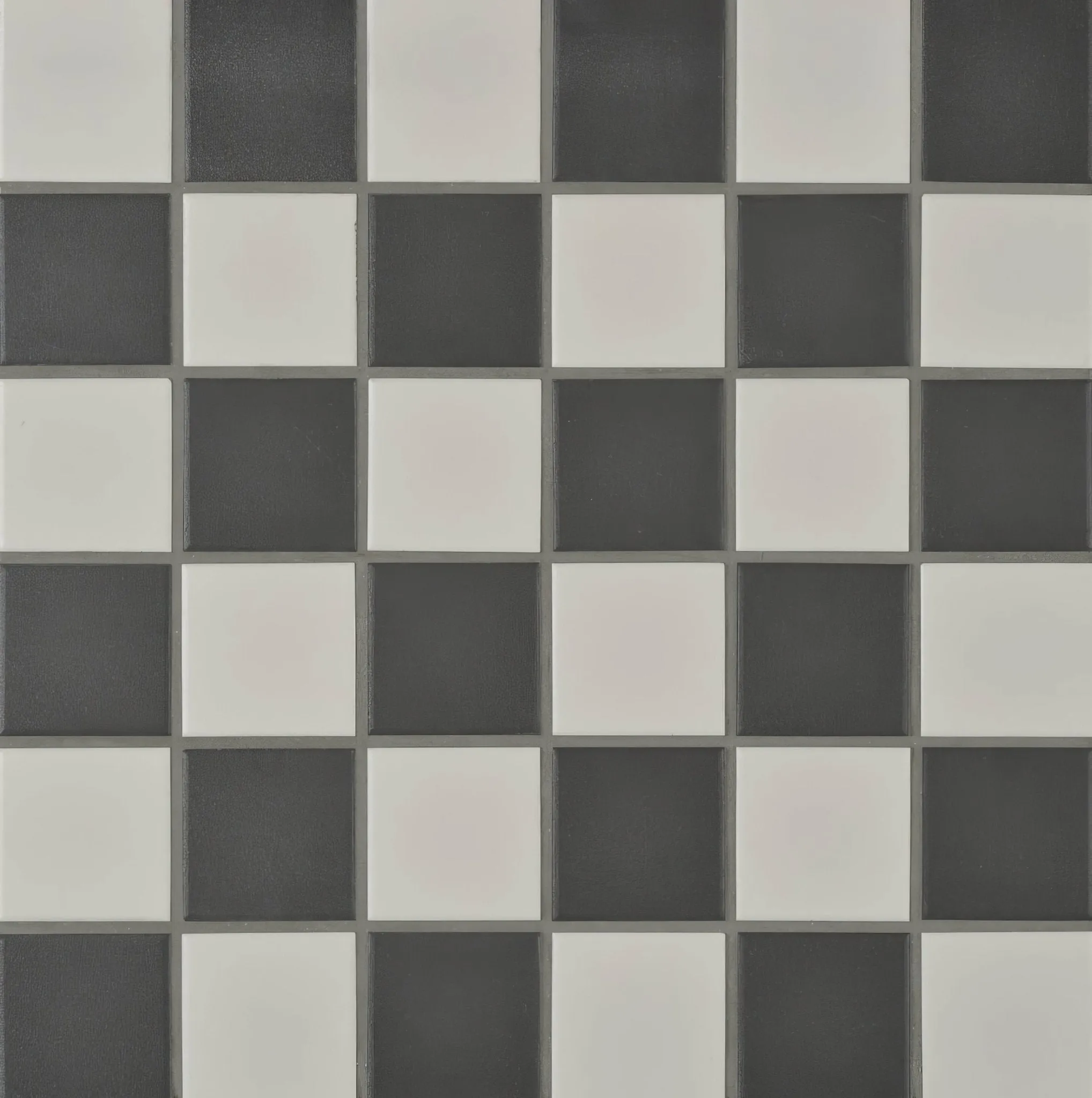 Porcelain Square White & Black