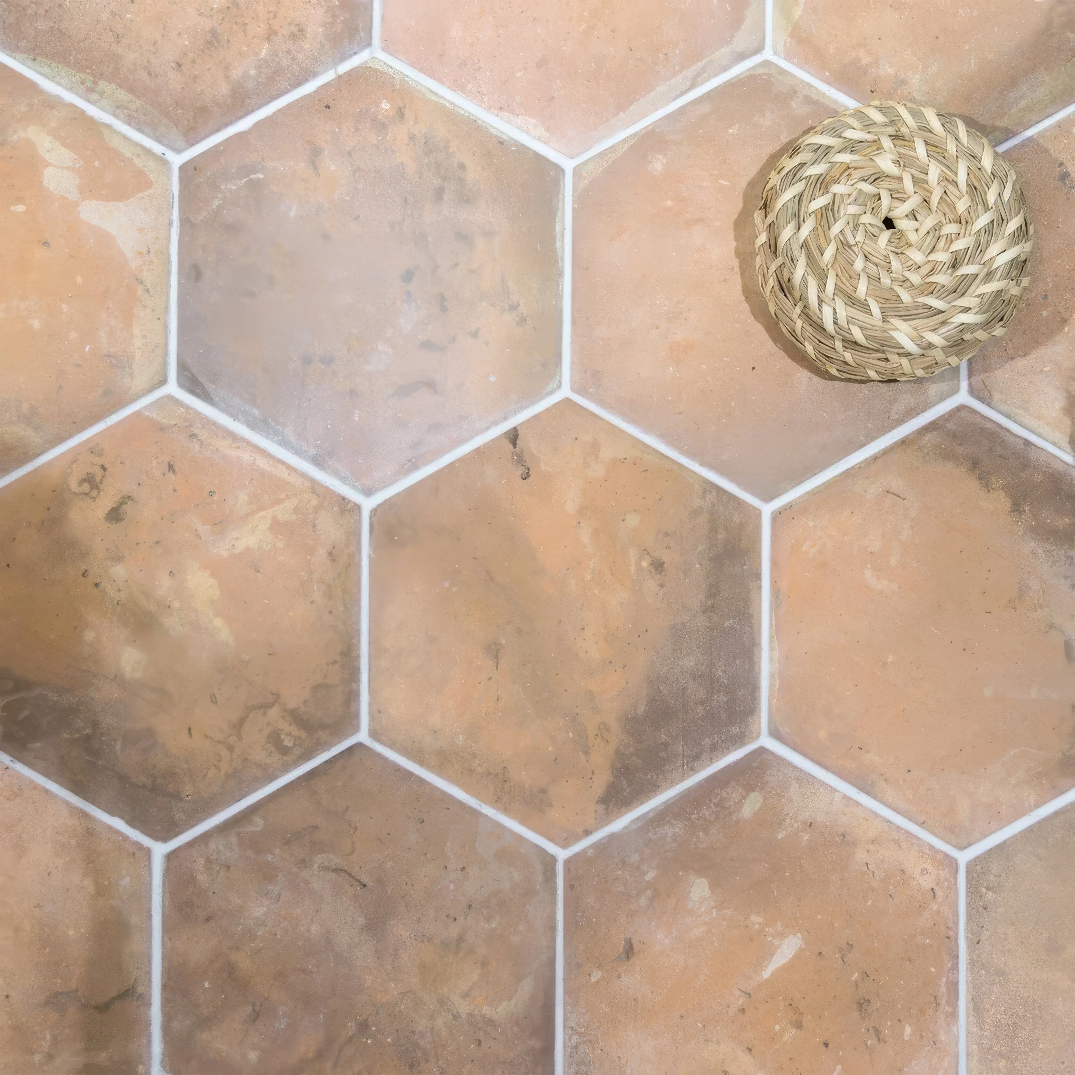 Porcelain Terracotta hexagonal Tile